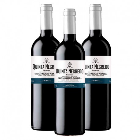 Quinta Negredo vino tinto crianza 2014 Caja 3 botellas 75 cl.